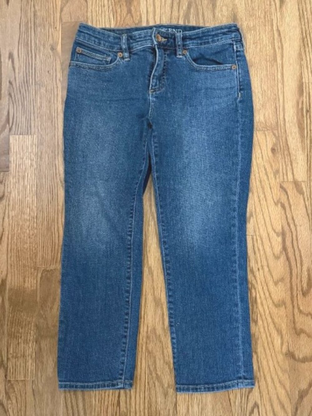 Lands' End Blue Denim Jeans - Size 2